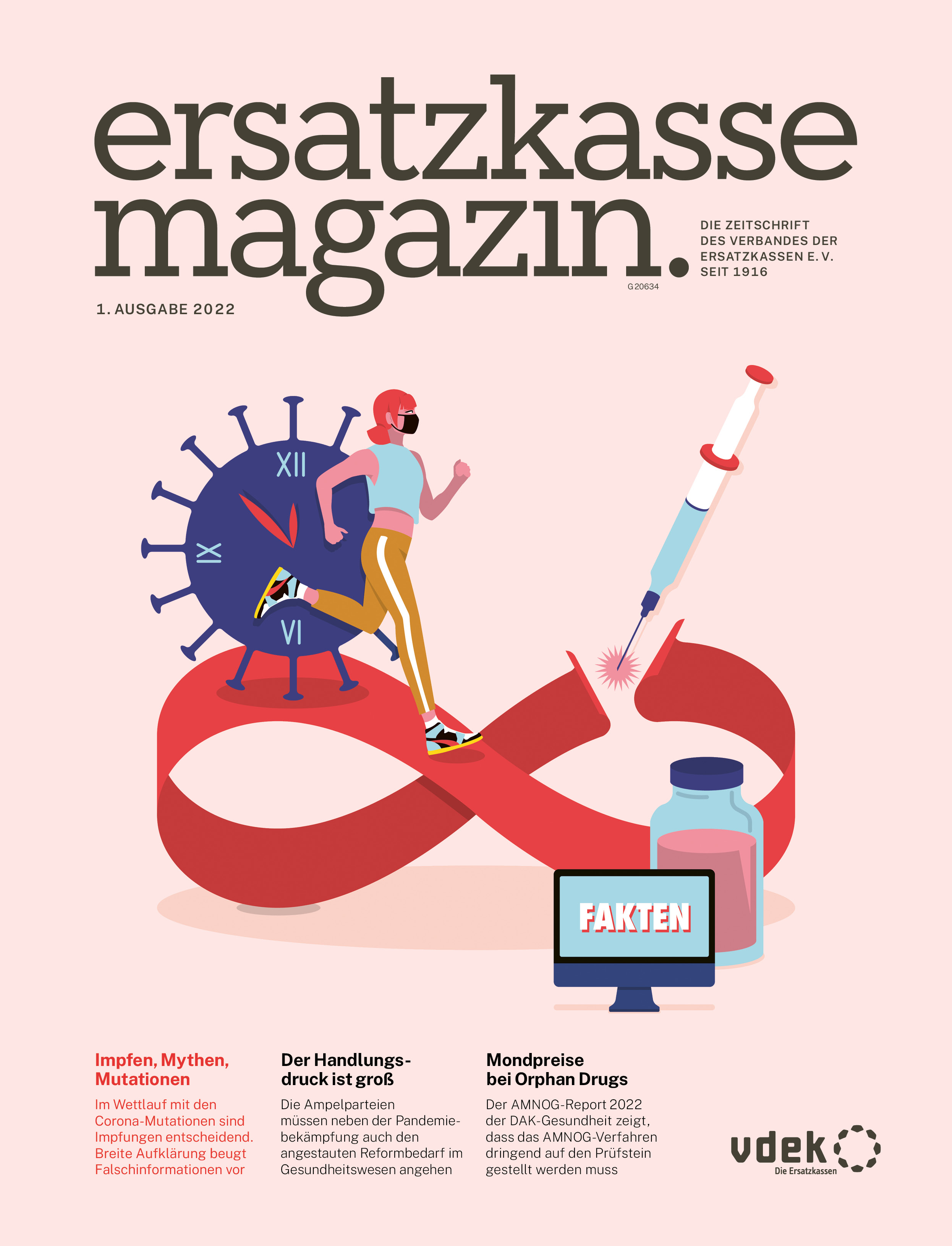 Titelblatt ersatzkasse magazin. (1. Ausgabe 2022)