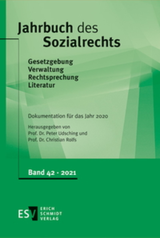 Buchcover: Jahrbuch des Sozialrechts Buchcover: Jahrbuch des Sozialrechts