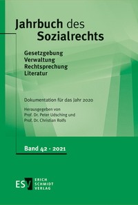 Buchcover: Jahrbuch des Sozialrechts Buchcover: Jahrbuch des Sozialrechts
