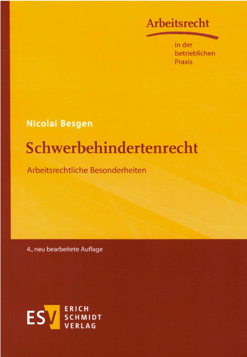 Buchcover: Schwerbehindertenrecht Buchcover: Schwerbehindertenrecht