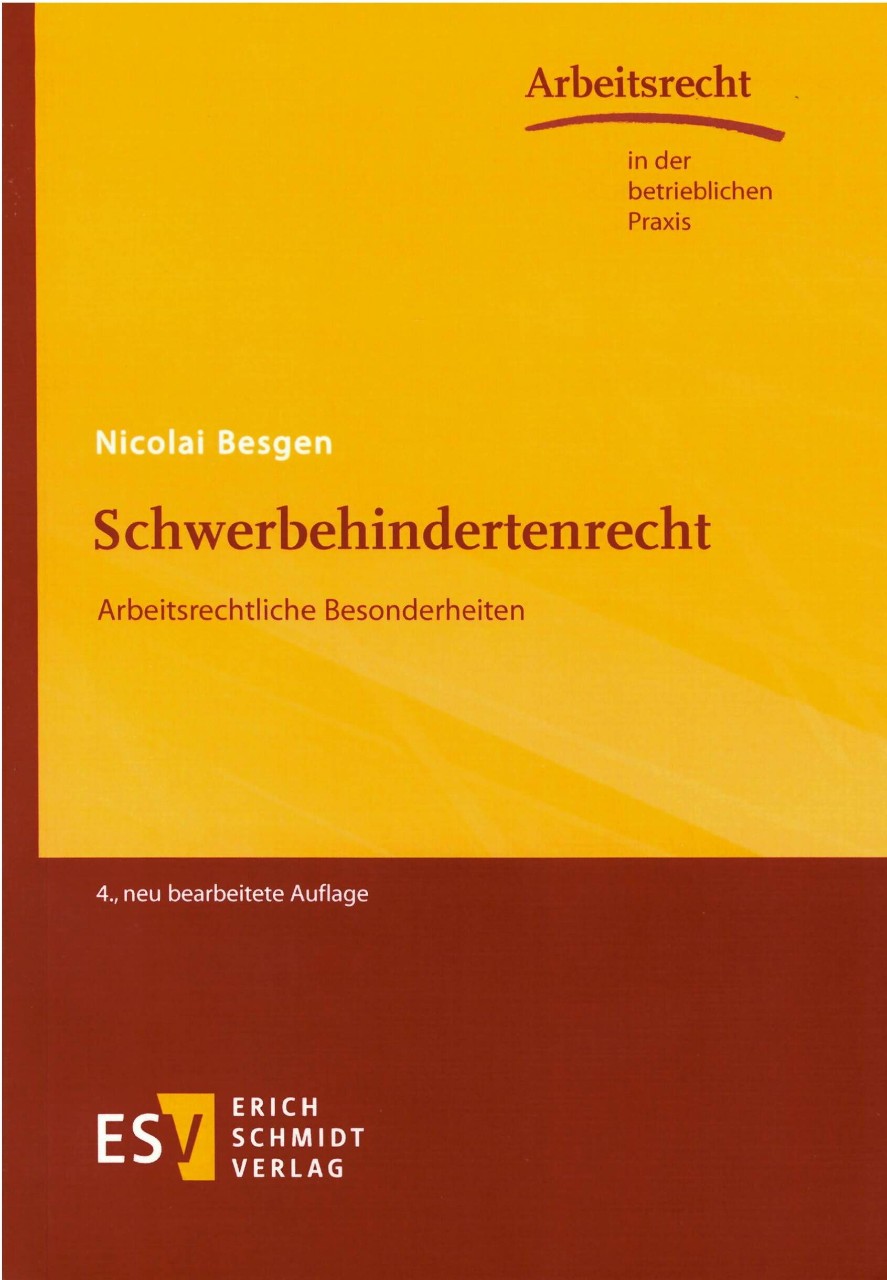 Buchcover: Schwerbehindertenrecht Buchcover: Schwerbehindertenrecht