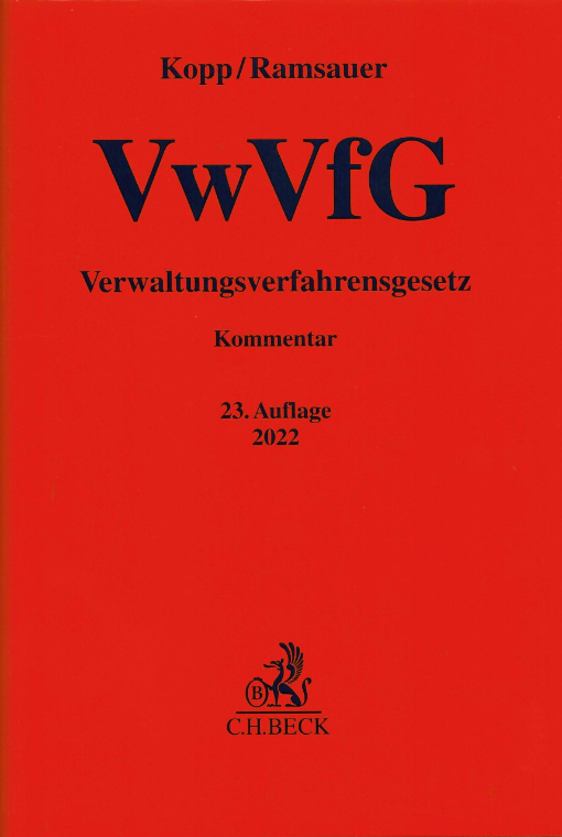 Buchcover: Verwaltungsverfahrensgesetz (VwVfG) Buchcover: Verwaltungsverfahrensgesetz (VwVfG)