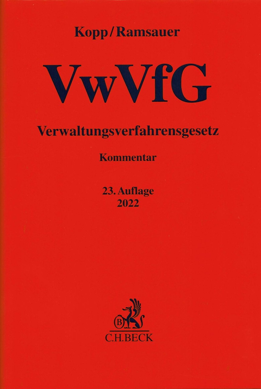 Buchcover: Verwaltungsverfahrensgesetz (VwVfG) Buchcover: Verwaltungsverfahrensgesetz (VwVfG)