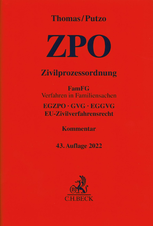 Buchcover: Zivilprozessordnung (ZPO) Buchcover: Zivilprozessordnung (ZPO)