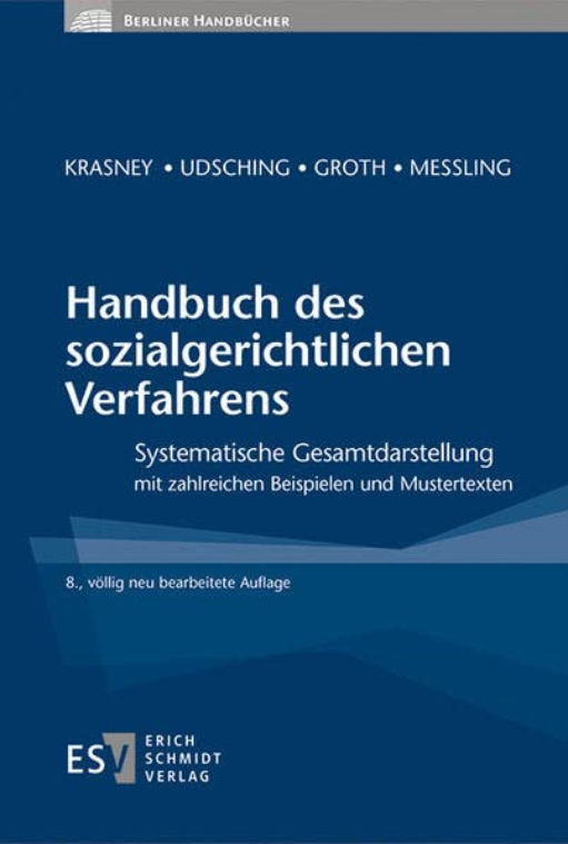 Buchcover: Handbuch des sozialgerichtlichen Verfahrens Buchcover: Handbuch des sozialgerichtlichen Verfahrens