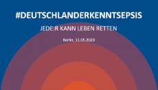 Logo der Konferenz: #DeutschlanderkenntSepsis – Jede:r kann Leben retten!
