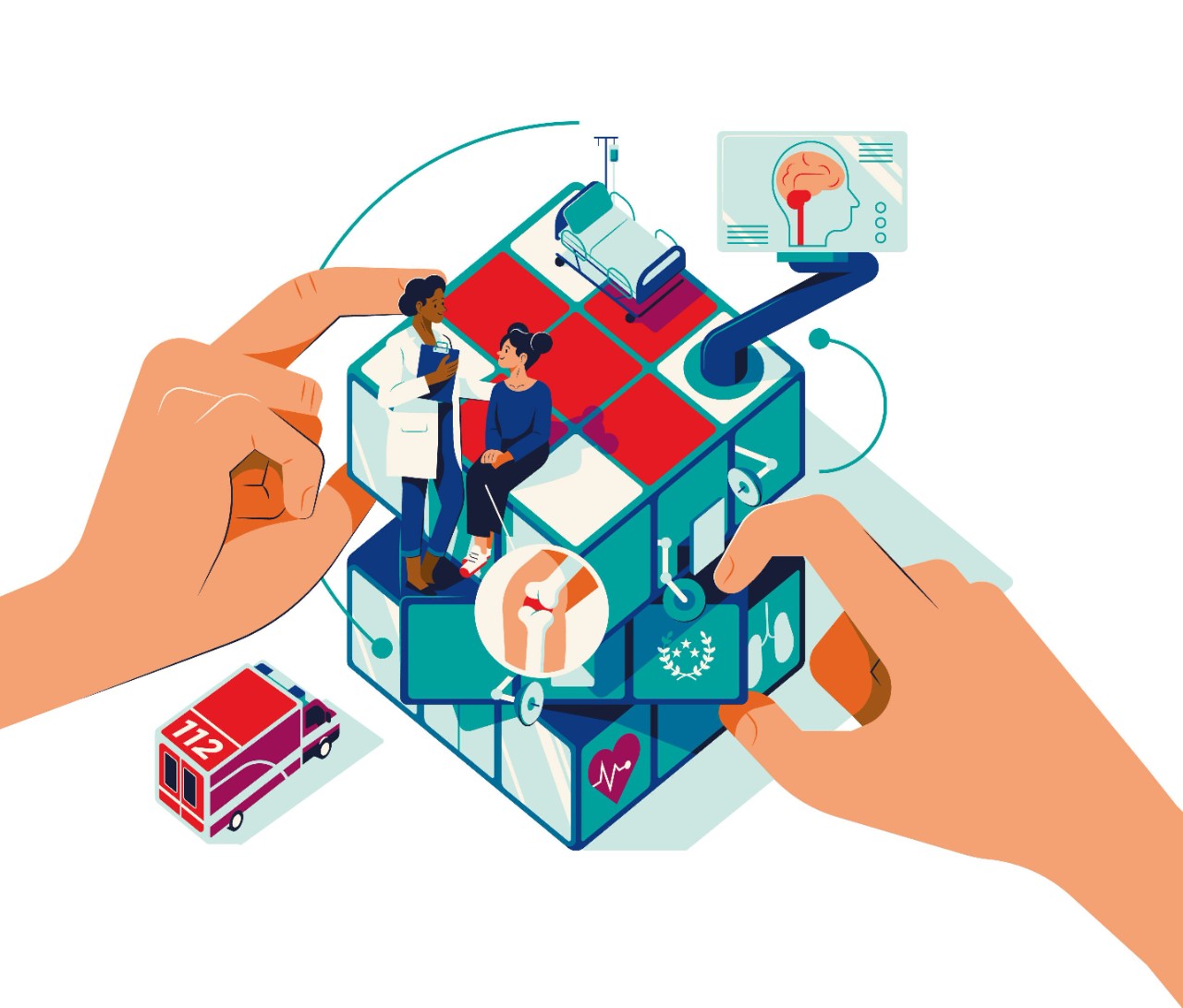 Illustration: Krankenhausreform Illustration: Krankenhausreform