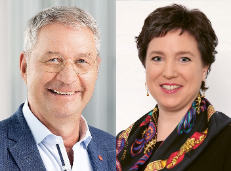 Uwe Klemens (vdek-Verbandsvorsitzender) und Dr. Susanne Wagenmann (Leiterin Abteilung Soziale Sicherung bei der Bundesvereinigung Deutscher Arbeitgeberverbände)