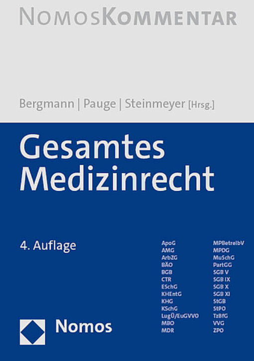 Buchcover: Gesamtes Medizinrecht