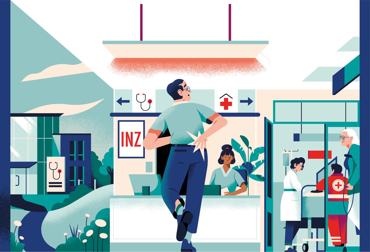 Illustration: Integriertes Notfallzentrum (INZ)