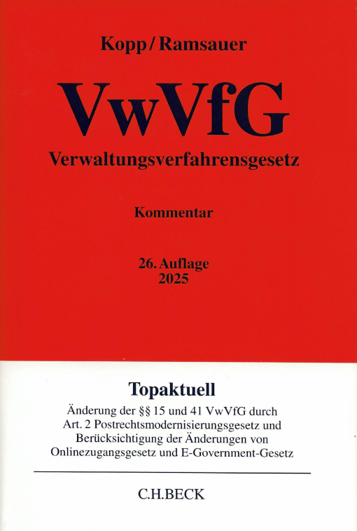VwVfG – Verwaltungsverfahrensgesetz