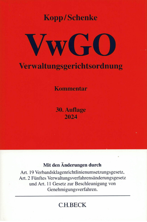 Buchcover: VwGO Buchcover: VwGO