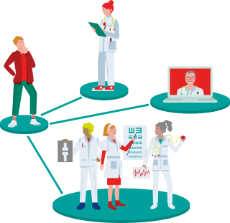Illustration: Persönliches Ärzteteam