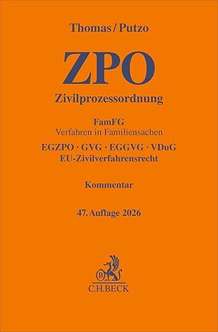 Buchtitel Prof. Dr. Heinz Thomas, Prof. Dr. Hans Putzo ZPO - Zivilprozessordnung. FamFG Verfahren in Familiensachen