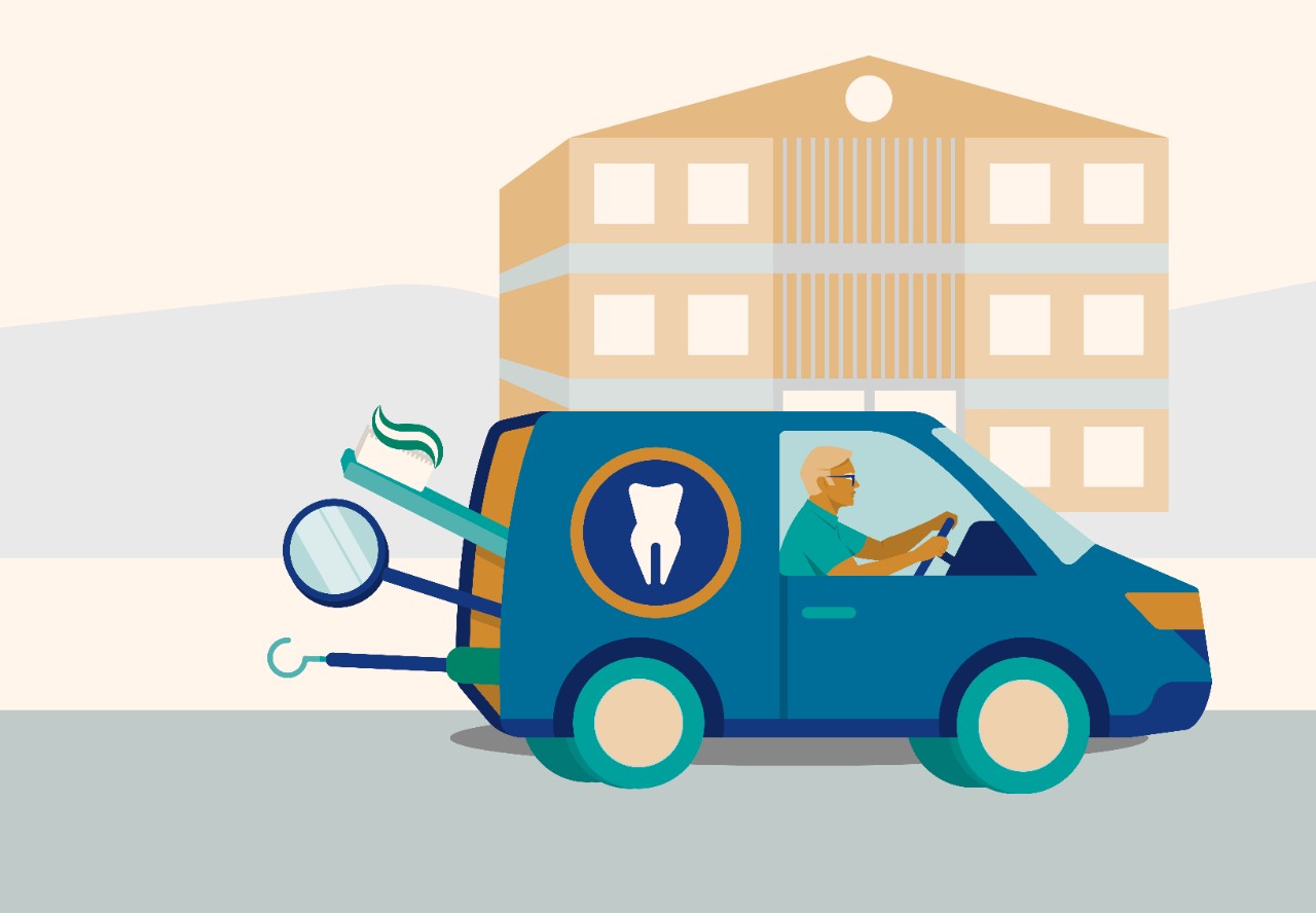 Illustration zahnärztliche Prävention