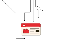 Illustration einer Gesundheitskarte