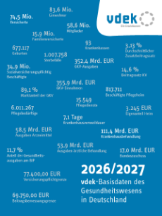 Cover: vdek-Basisdaten des Gesundheitswesens 2026/2027