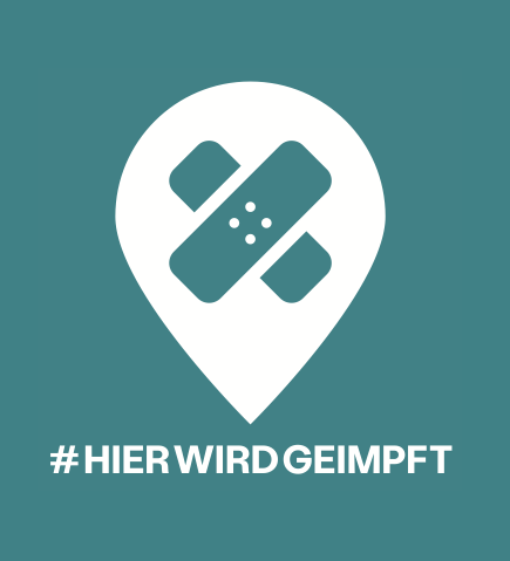 Kampagnenlogo #HierWirdGeimpft