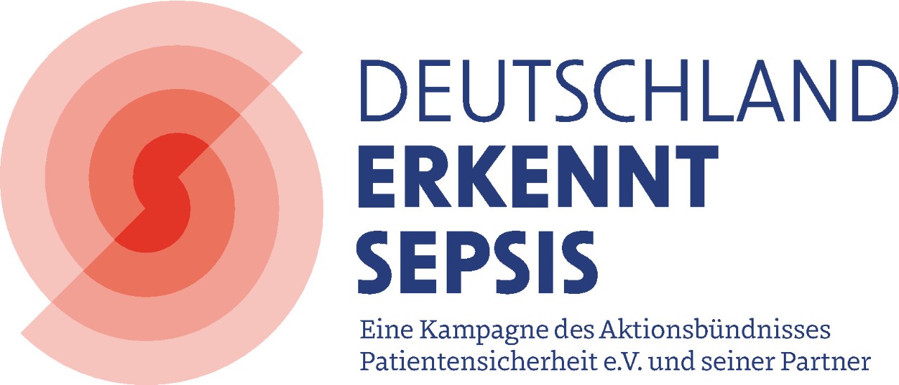 Das Logo der von den Ersatzkassen engagiert unterstützten Kampagne "Deutschland erkennt Sepsis".
