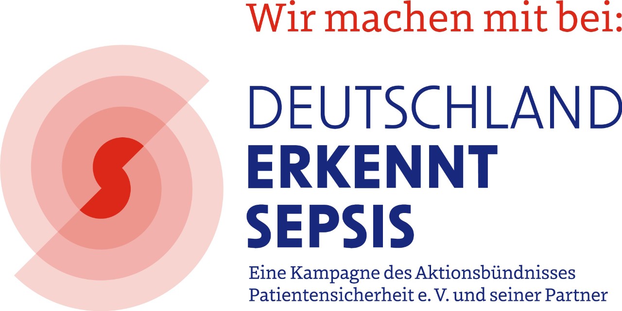 Logo: Wir machen mit bei „Deutschland erkennt Sepsis“