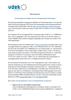 Abbildung vdek-Faktenpapier BstabG Auswirkungen auf vertragsärztliche Versorgung