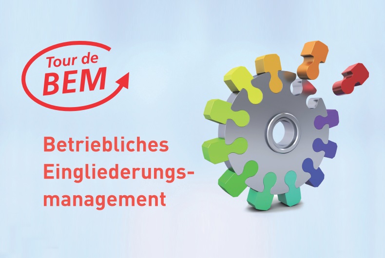 Logo zur "Tour de BEM" (Betriebliches Eingliederungsmanagement)