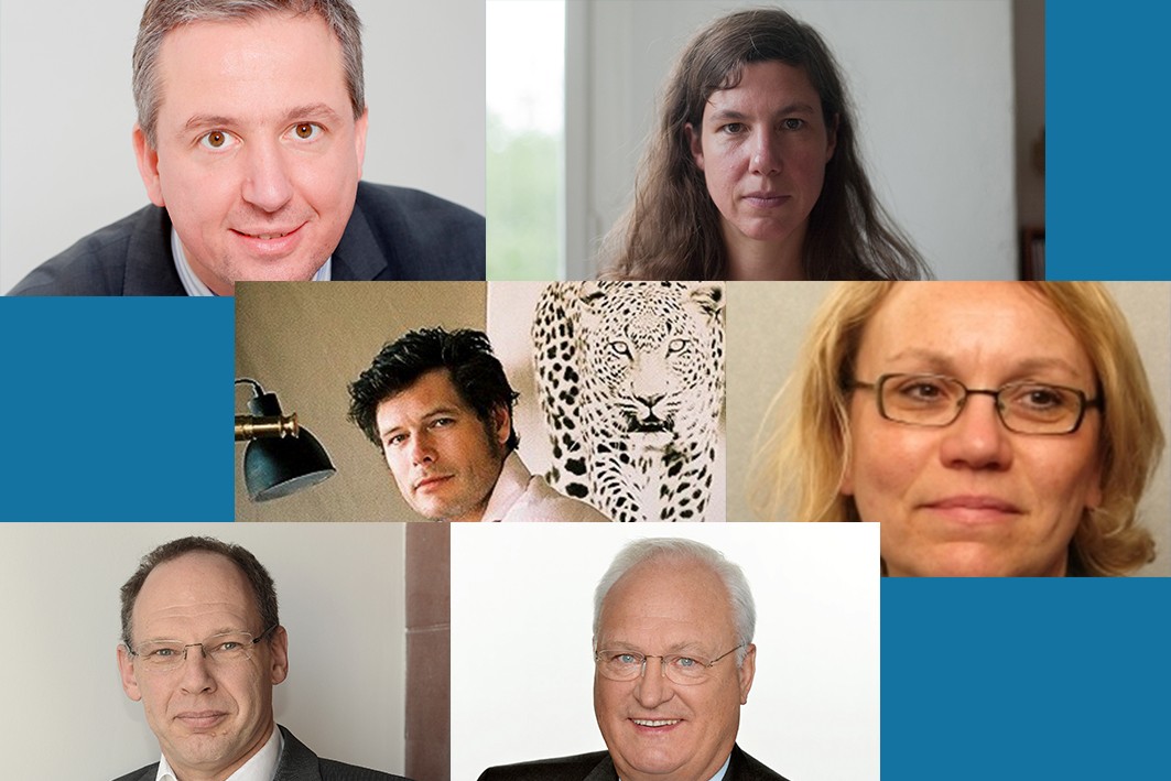 Zusammengestellte Portraits mehrere Menschen