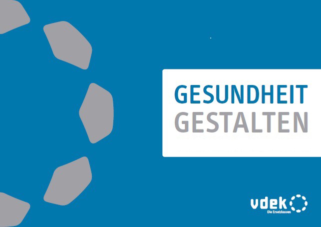 Deckblatt vdek-Imagebroschüre: Gesundheit gestalten