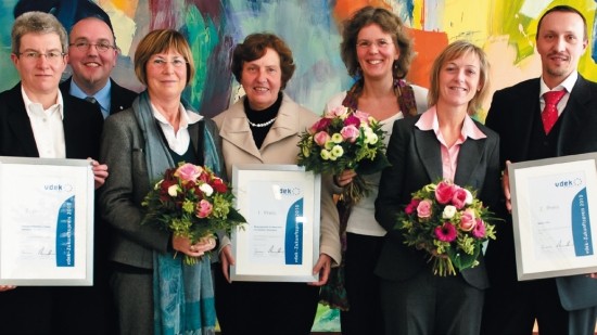 Gruppenfoto der Preisträger des vdek zukunftspreises 2010