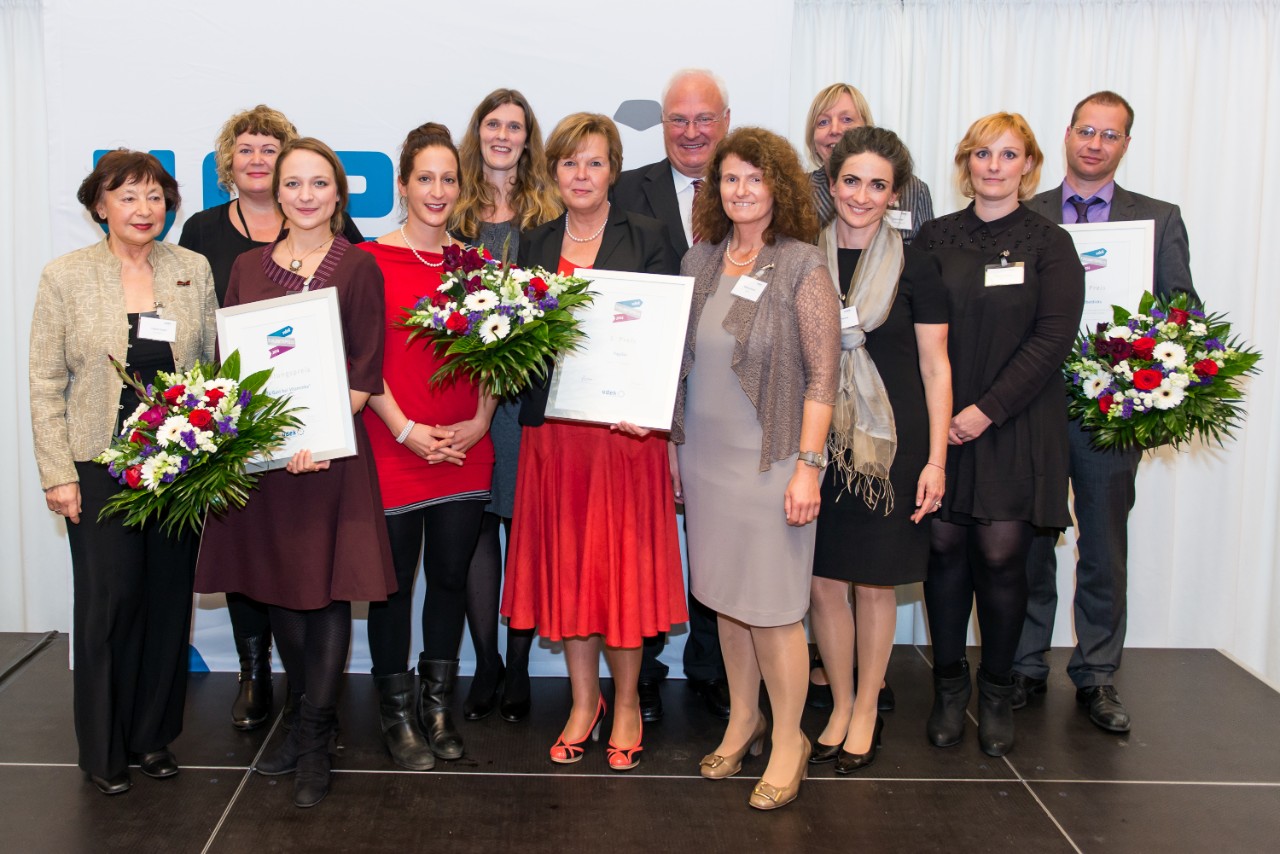 Gruppenfoto der Preisträger des vdek-Zukunftspreises 2014