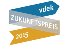 Logo mit Schriftzug vdek-Zukunftspreis 2015