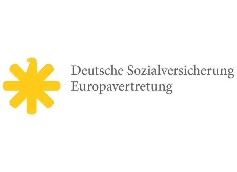 Logo Deutsche Sozialversicherung Europavertretung: Adler im Stern