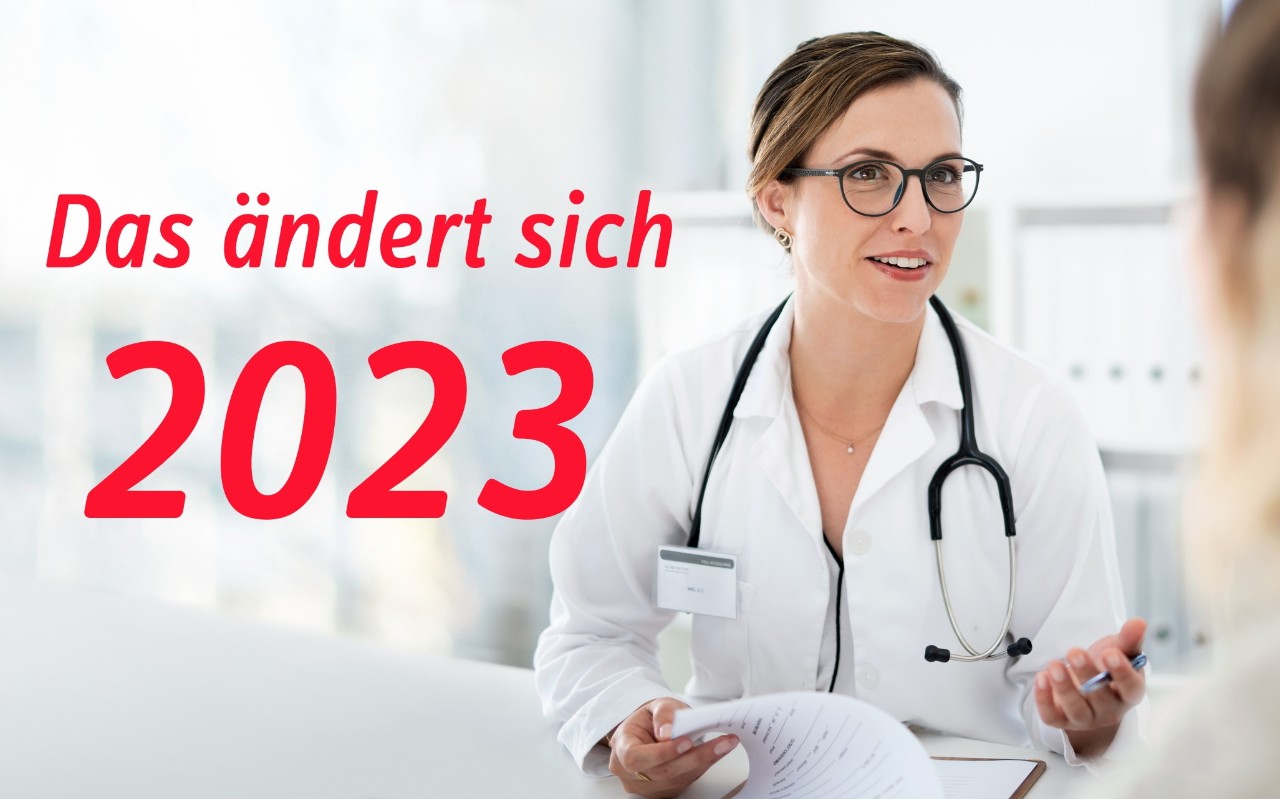 Gespräch zwischen Ärztin und Patientin