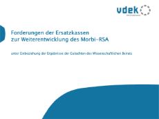 Deckblatt Foliensatz Forderungen der Ersatzkassen zur Weiterentwicklung des Morbi-RSA