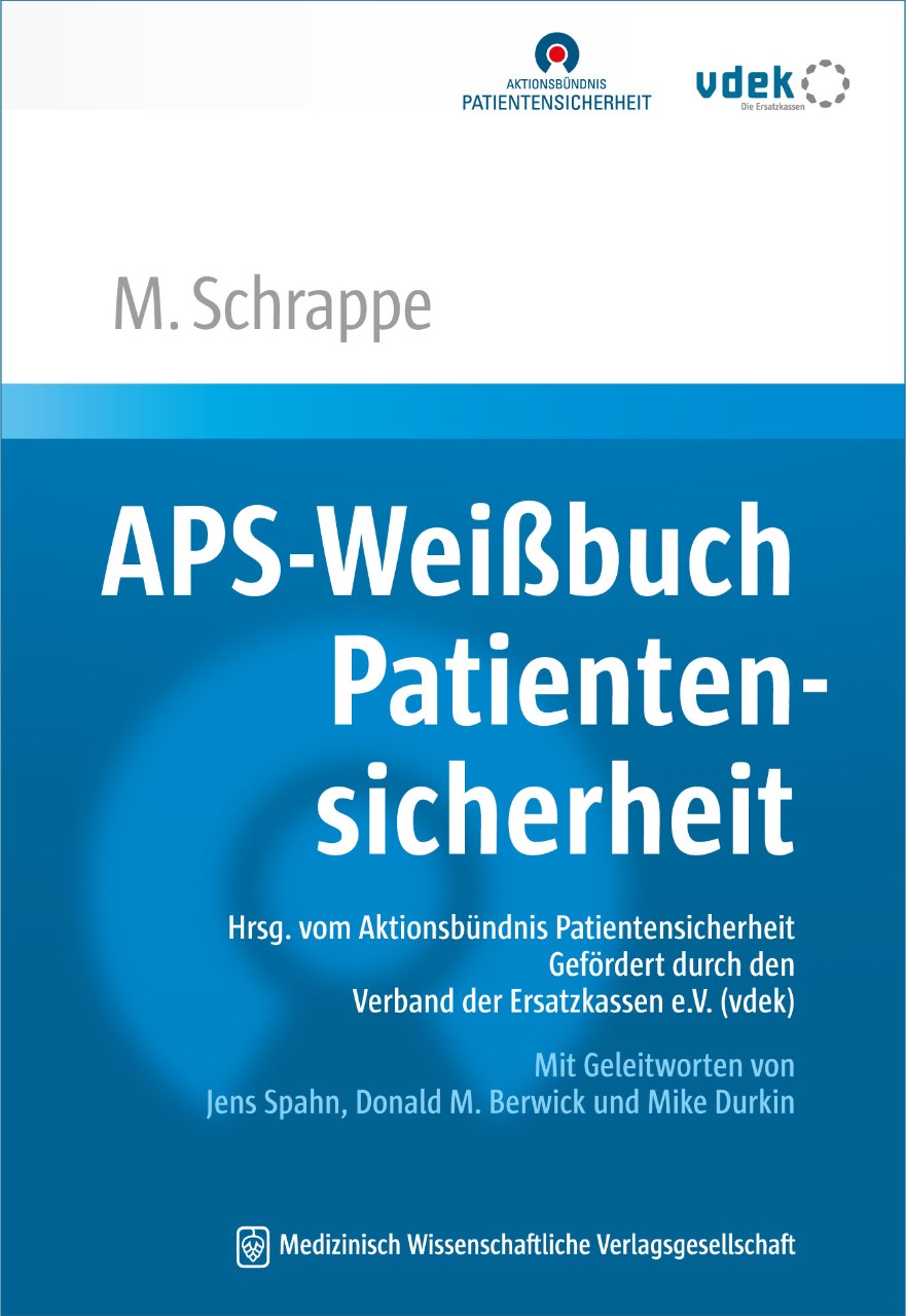 Cover APS-Weißbuch Patientensicherheit 