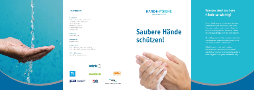 Handhygiene-Flyer „Saubere Hände schützen!“