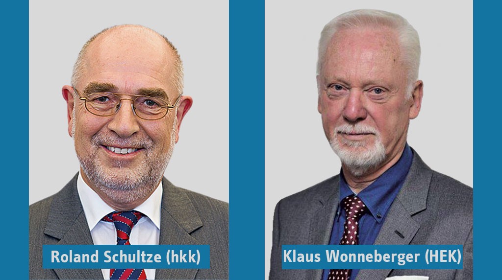 Neue stv. vdek-Verbandsvorsitzende Roland Schultze und Klaus Wonneberger