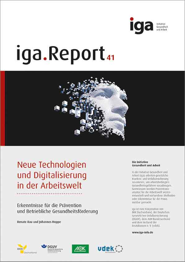 iga.Report 41, Titel: Neue Technologien und Digitalisierung der Arbeitswelt. © pinkeyes - stock.adobe.com