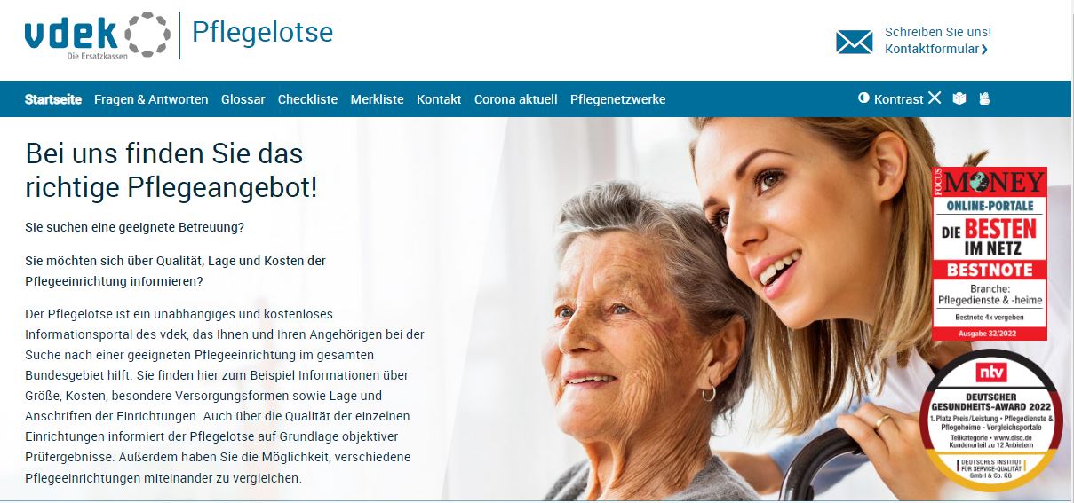 Startseite pflegelotse.de