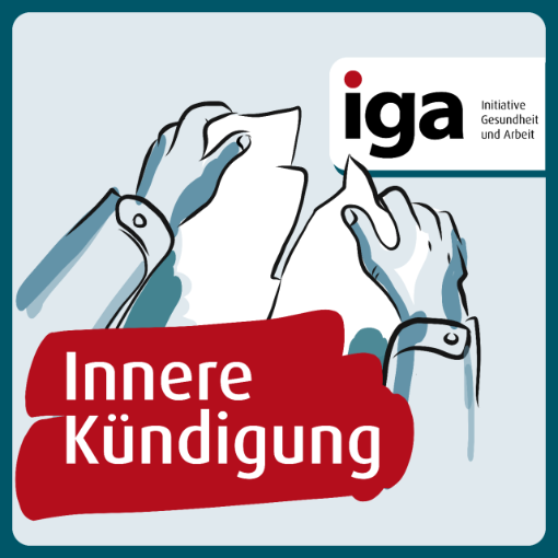 Bild zu iga-Report 33: Hände zerreißen Papier, Aufschrift: Innere Kündigung, iga-Initiative Gesundheit und Arbeit Bild zu iga-Report 33: Hände zerreißen Papier, Aufschrift: Innere Kündigung, iga-Initiative Gesundheit und Arbeit