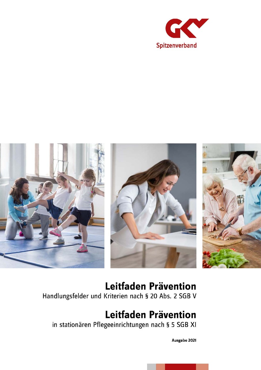 Titelblatt: Leitfaden Prävention 2021