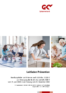 Titelblatt: Leitfaden Prävention 2022
