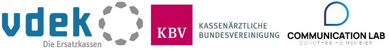 Projektpartner von ALIVE: vdek, KBV und Communication Lab