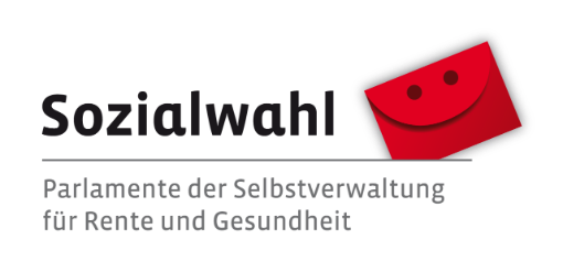 Logo Sozialwahl: Parlamente der Selbstverwaltung für Rente und Gesundheit