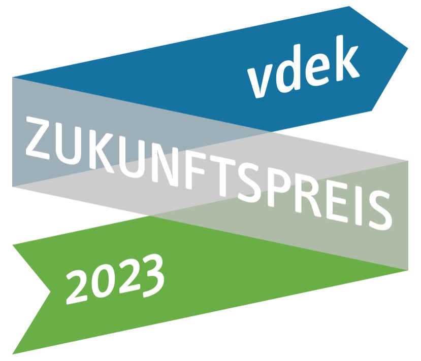 Logo des vdek Zukunftspreis 2023
