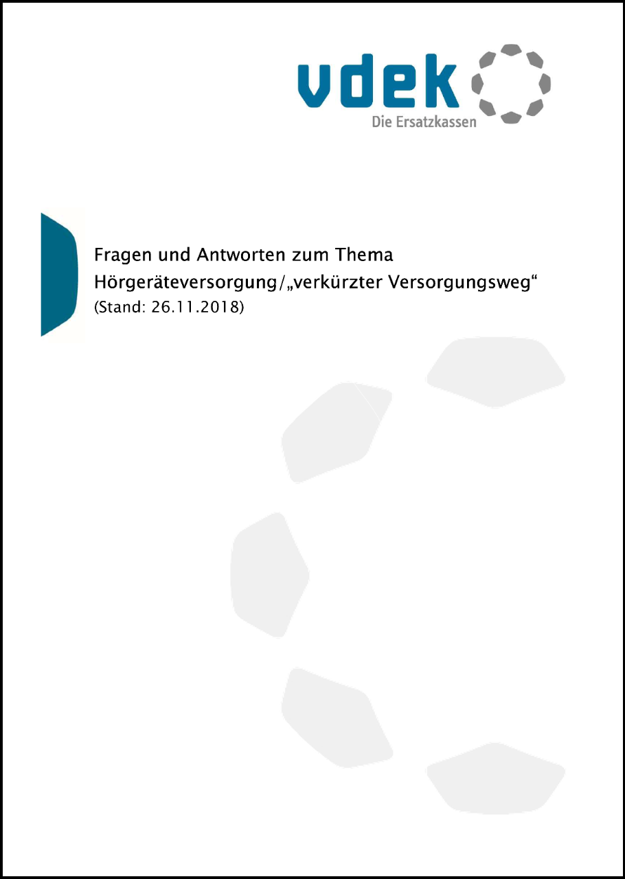 Cover FAQ Hörgeräteversorgung Cover FAQ Hörgeräteversorgung